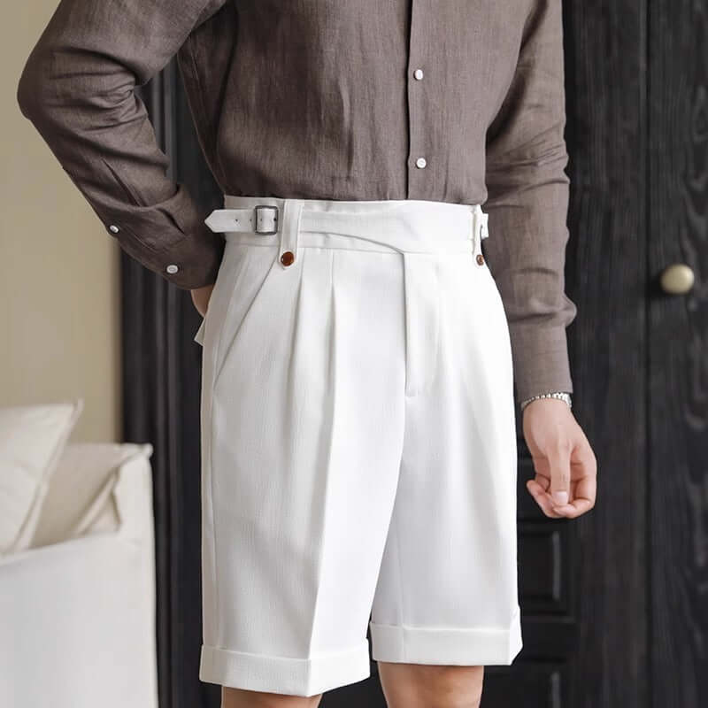 Italian Retro Suit Shorts Mens – Stylish Summer Outfit