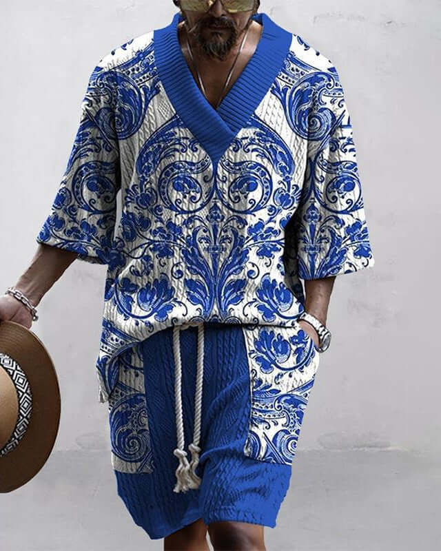 Loose Casual Short Sleeve Suit – Comfortable Everyday Wear