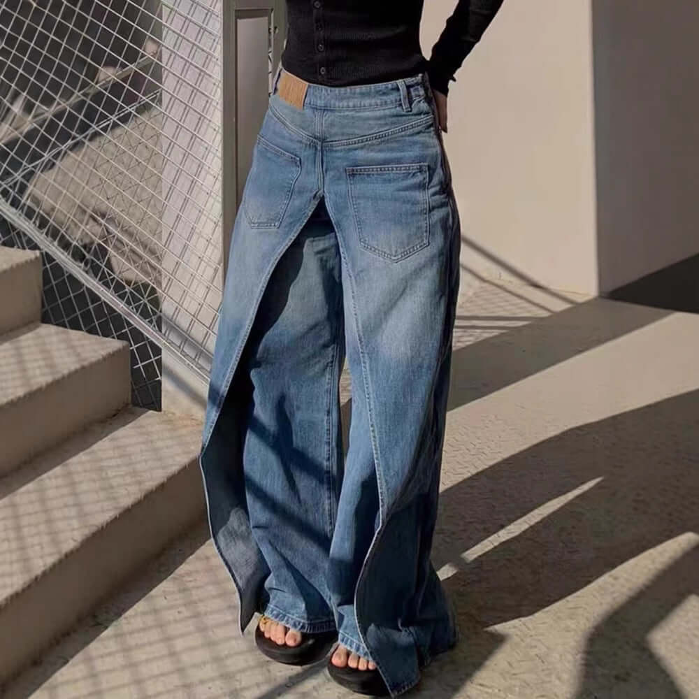 Y2g Waste Soil Wind Front And Back Wear Jeans