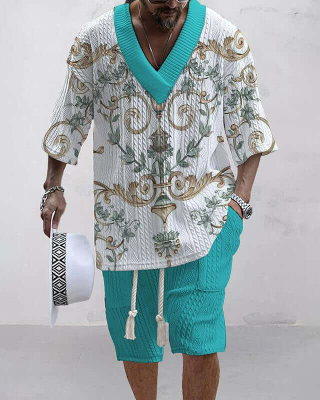 Loose Casual Short Sleeve Suit – Comfortable Everyday Wear