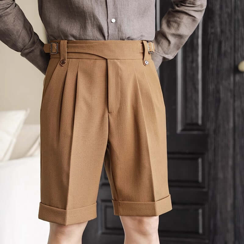 Italian Retro Suit Shorts Mens – Stylish Summer Outfit