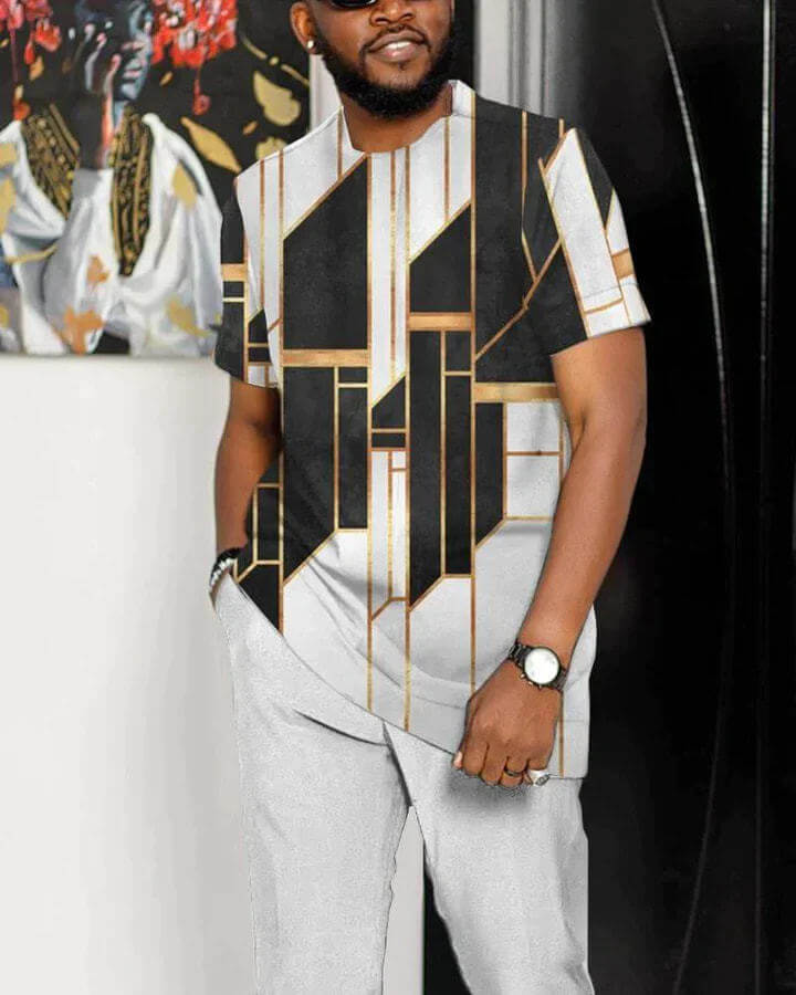 Men's Casual Shirt Walking Suit