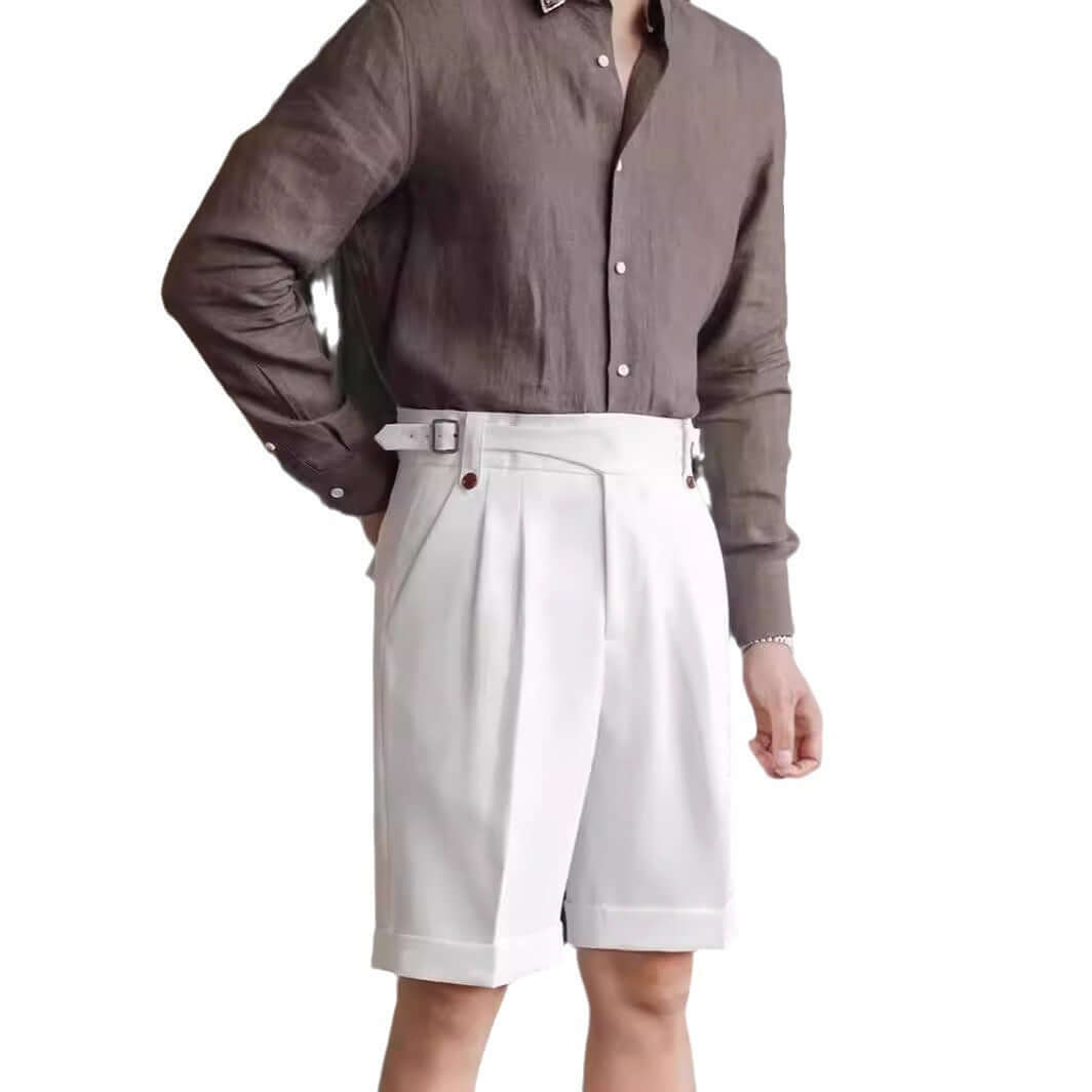 Italian Retro Suit Shorts Mens – Stylish Summer Outfit
