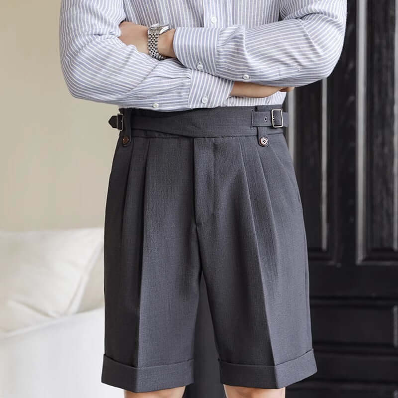 Italian Retro Suit Shorts Mens – Stylish Summer Outfit