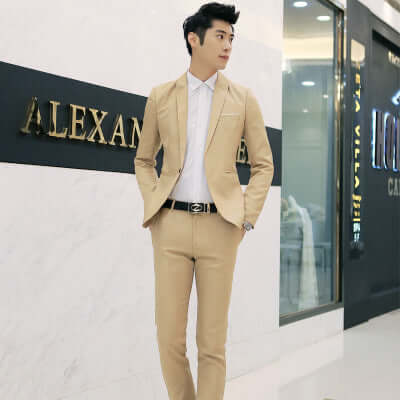 Business Two-piece Suit Suit Korean Slim Suit Jacket – Stylish Office Wear