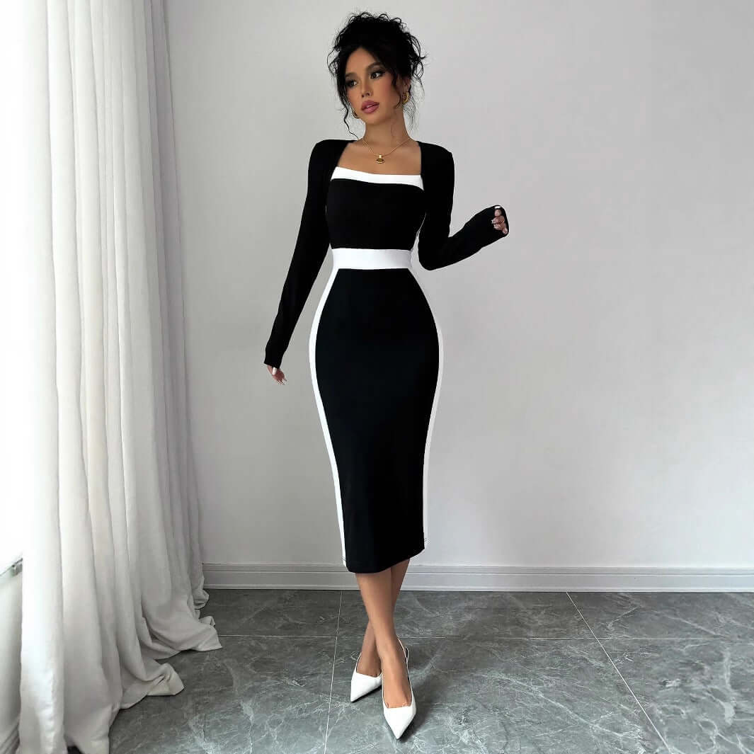 elegant slim fit dress