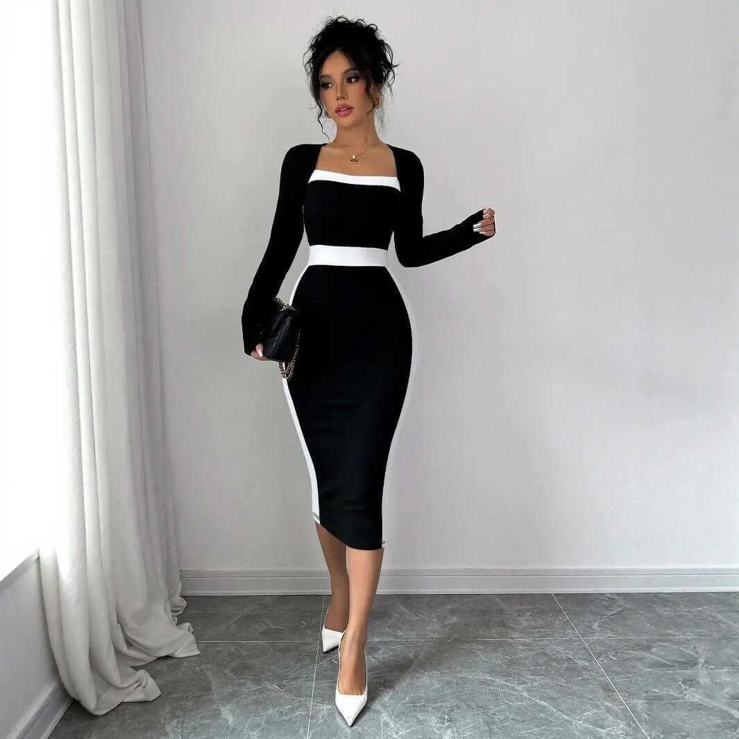 elegant slim fit dress