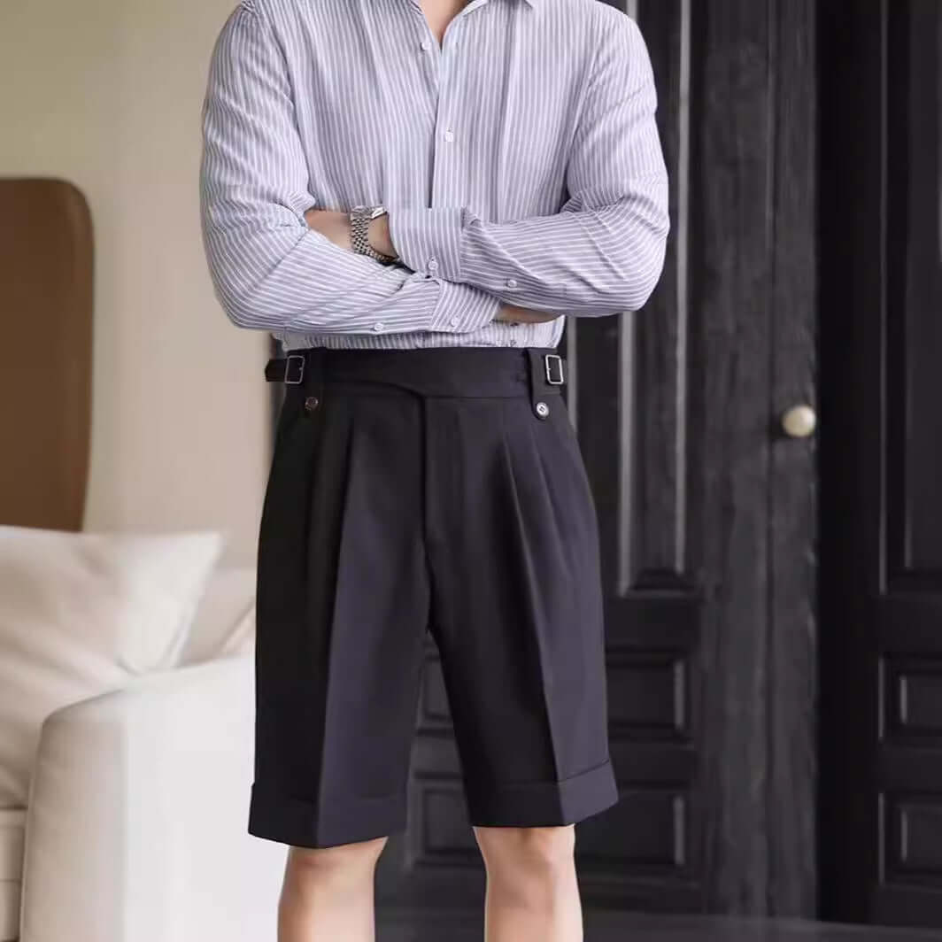 Italian Retro Suit Shorts Mens – Stylish Summer Outfit