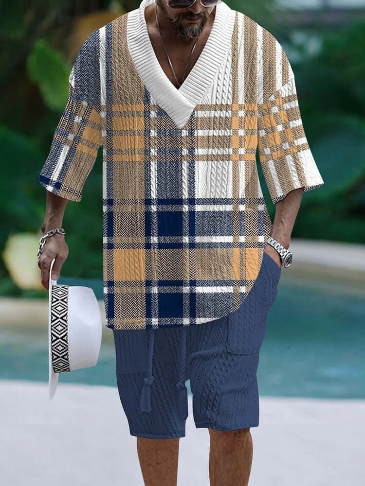 Loose Casual Short Sleeve Suit – Comfortable Everyday Wear