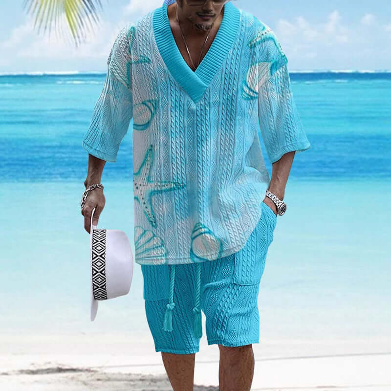 Loose Casual Short Sleeve Suit – Comfortable Everyday Wear