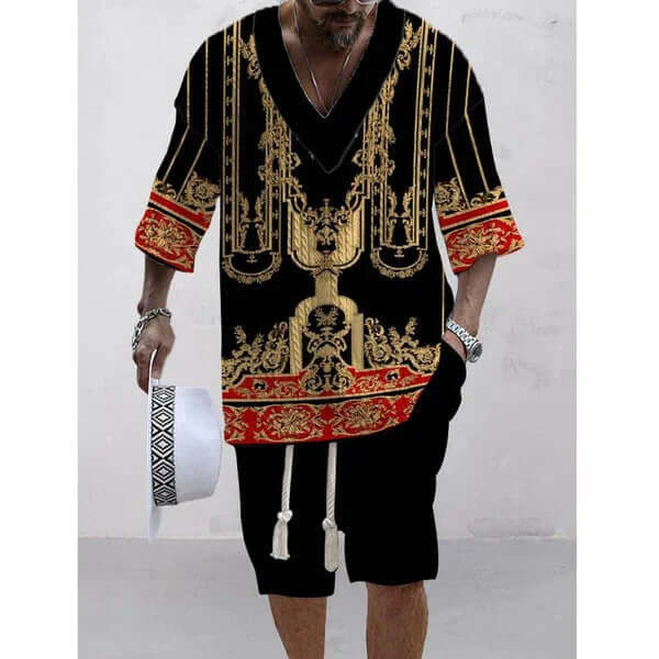 Loose Casual Short Sleeve Suit – Comfortable Everyday Wear