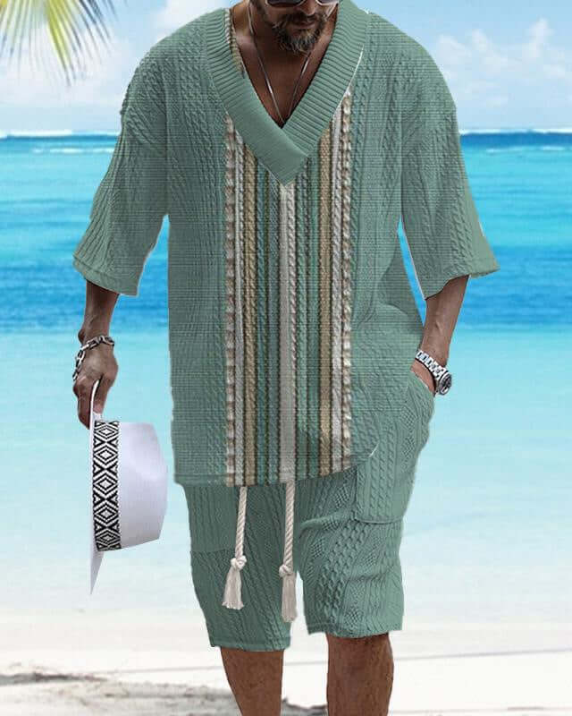 Loose Casual Short Sleeve Suit – Comfortable Everyday Wear