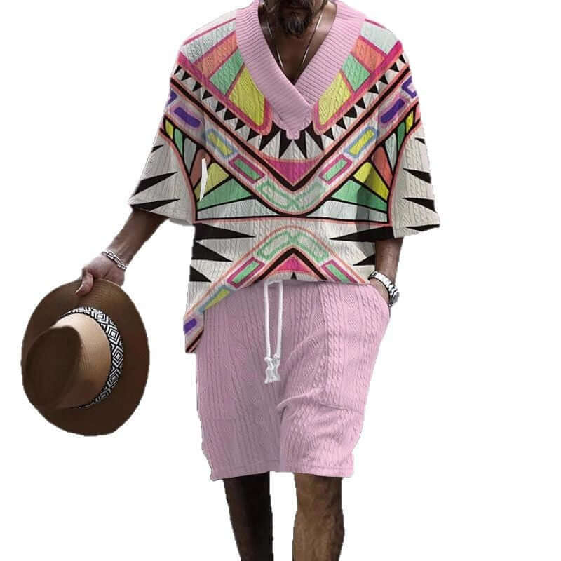 Loose Casual Short Sleeve Suit – Comfortable Everyday Wear