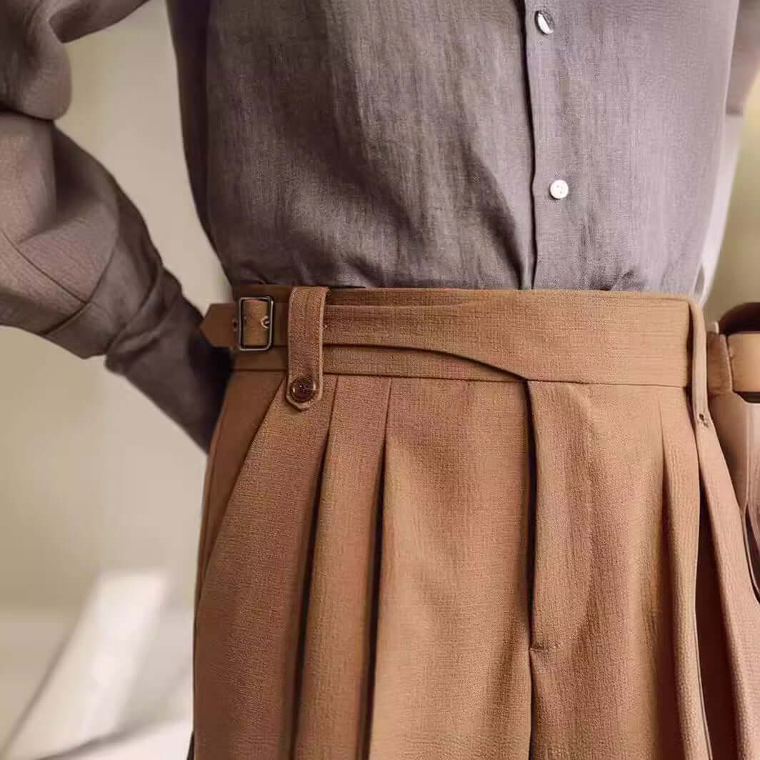 Italian Retro Suit Shorts Mens – Stylish Summer Outfit